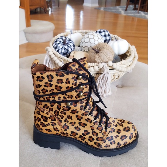 Cool Cat Grunge Leopard Maverick combat boots MIA - Picture 2 of 16